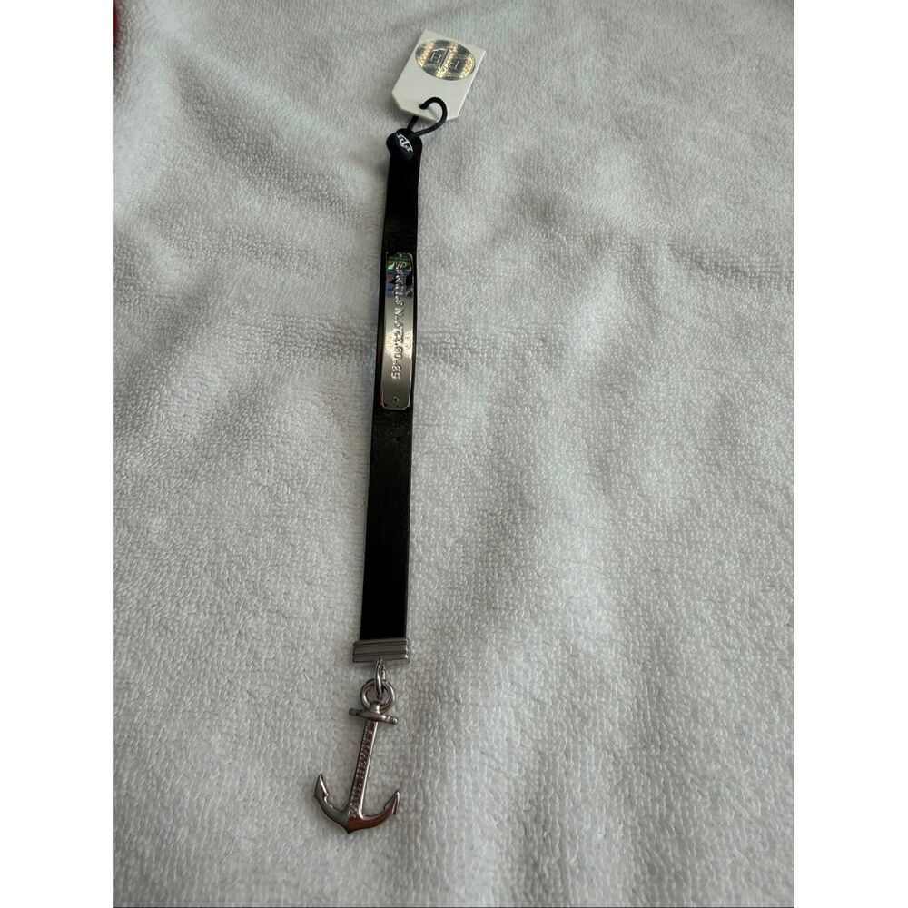 Paul Hewitt Signum Male Coordinates Silver / Black Bracelet - XXL New